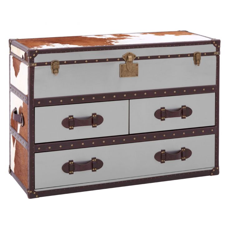 Cowhide Storage Trunk Fifty Five South