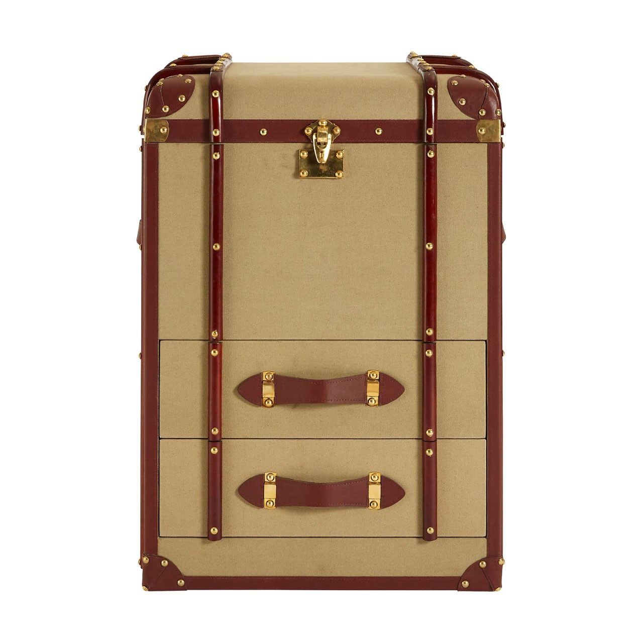 luggage trunk with drawers