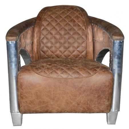 Aviator Tan Leather Armchair Sofas and Armchairs Smithers of Stamford £1,500.00 