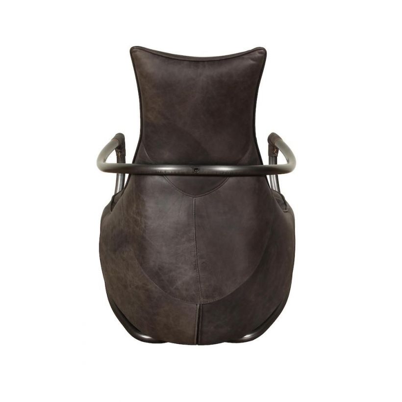 Maverick Relax Distressed Leather Snug Armchair Upholstered Tan Brown ...