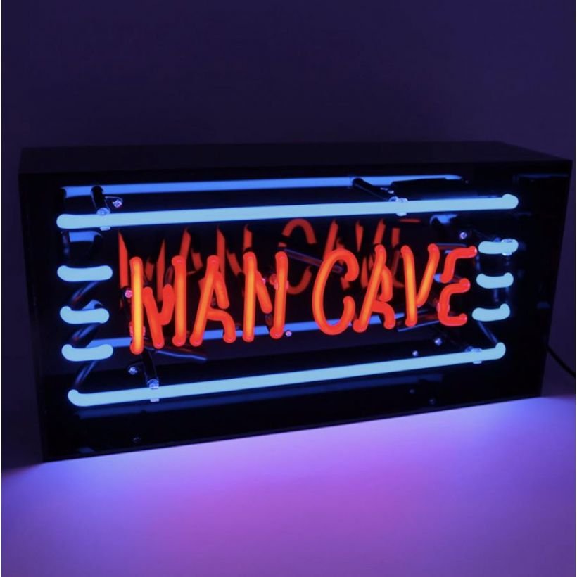 neon light cave