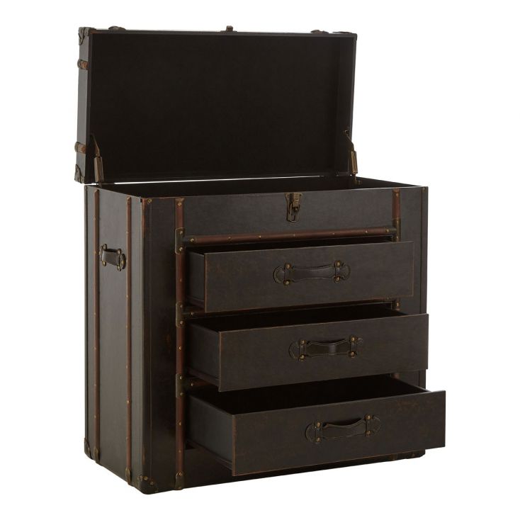 luggage trunk with drawers