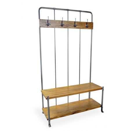 Coat Rack With Bench Seat Storage Furniture Smithers of Stamford £688.00 Store UK, US, EU, AE,BE,CA,DK,FR,DE,IE,IT,MT,NL,NO,E...