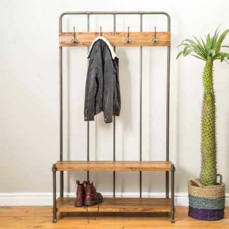 Coat Rack With Bench Seat Storage Furniture Smithers of Stamford £688.00 Store UK, US, EU, AE,BE,CA,DK,FR,DE,IE,IT,MT,NL,NO,E...