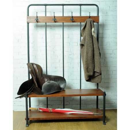 Coat Rack With Bench Seat Storage Furniture Smithers of Stamford £688.00 Store UK, US, EU, AE,BE,CA,DK,FR,DE,IE,IT,MT,NL,NO,E...