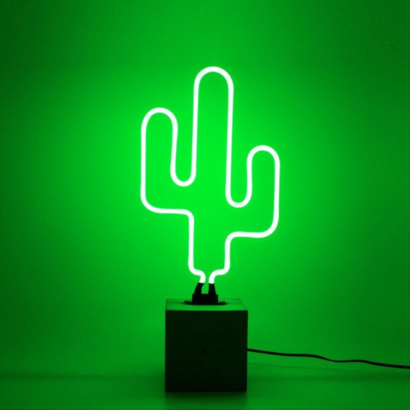 Neon cactus 2024 wall light