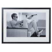 Steve McQueen 'Taking Aim' Framed Print Vintage Wall Art Â£159.00 Store UK, US, EU, AE,BE,CA,DK,FR,DE,IE,IT,MT,NL,NO,ES,SESte...