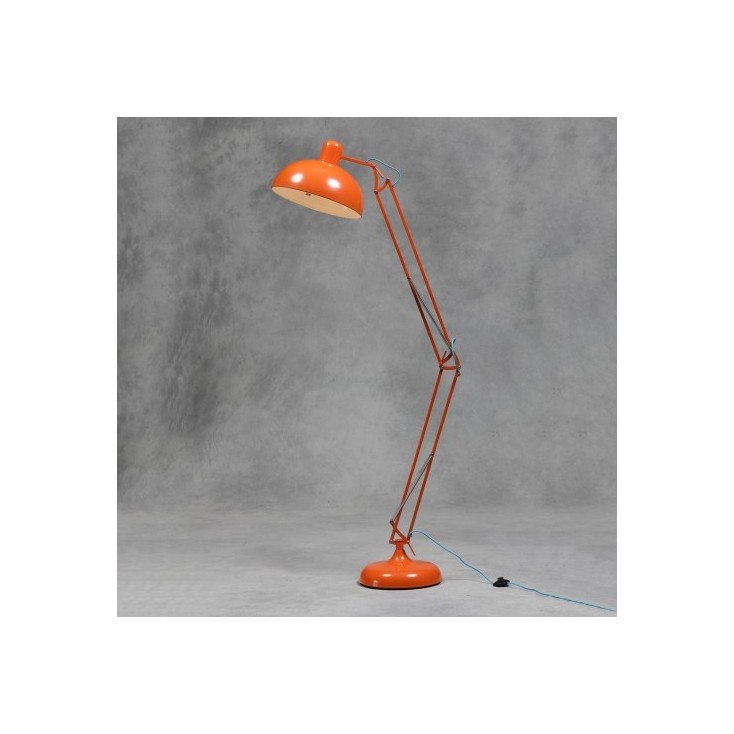 retro orange floor lamp