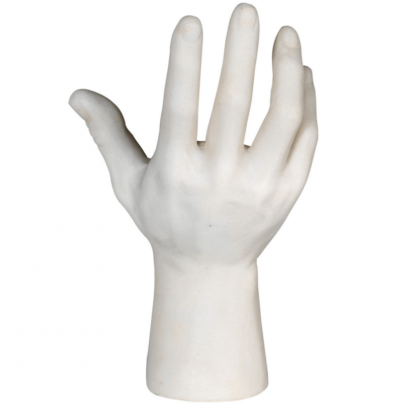 Faux Marble Hand Ornament • online store Smithers of Stamford UK