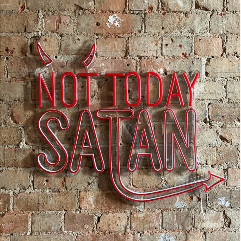 Not Today Satan Neon Sign Lighting Smithers of Stamford £274.00 Store UK, US, EU, AE,BE,CA,DK,FR,DE,IE,IT,MT,NL,NO,ES,SENot T...