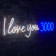 I Love You 3000 Neon Sign Neon Signs Locomocean Â£170.00 Store UK, US, EU, AE,BE,CA,DK,FR,DE,IE,IT,MT,NL,NO,ES,SEI Love You 30...