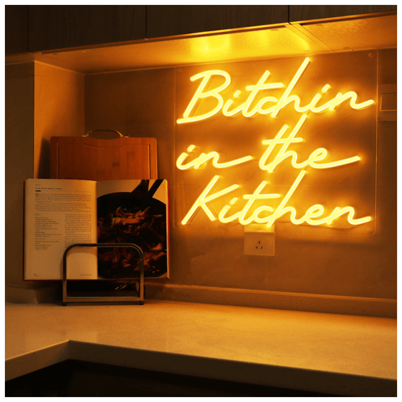 Bitchin In The Kitchen Neon Sign - Smithers Of Stamford