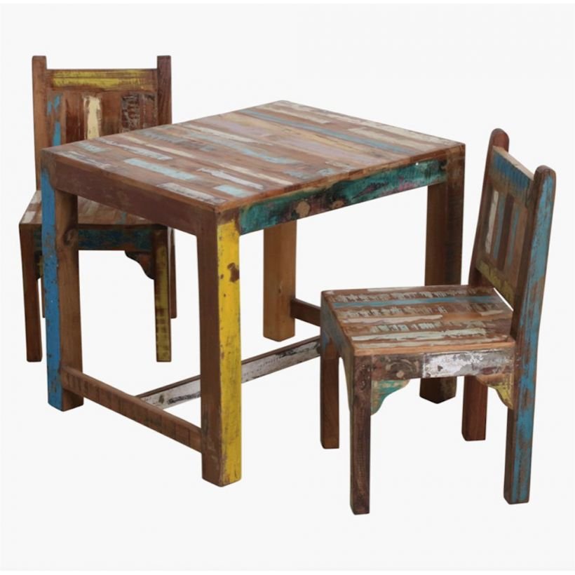 Rustic childrens 2024 table and chairs