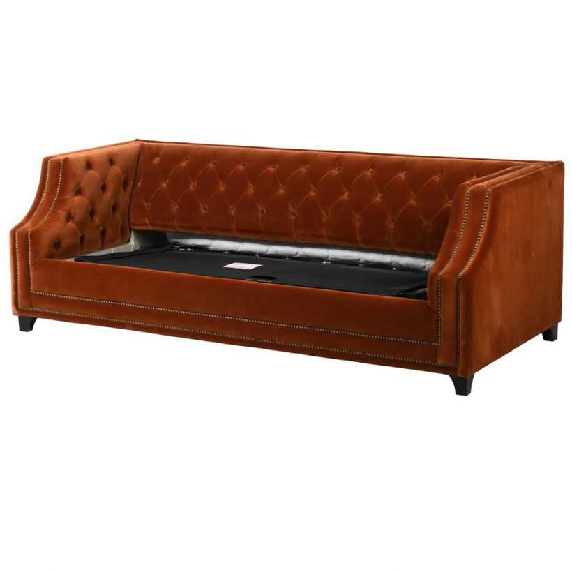 Blazer Burnt Orange Sofa Bed 