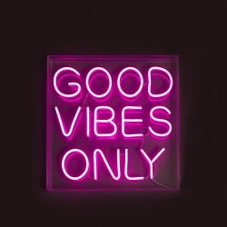 Good Vibes Only Neon Sign - White Kitchen Ideas! Smithers of Stamford ...