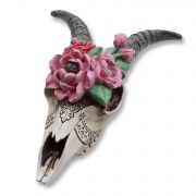 Goat Skull Head With Flowers Retro Ornaments Smithers of Stamford Â£35.00 Store UK, US, EU, AE,BE,CA,DK,FR,DE,IE,IT,MT,NL,NO,E...