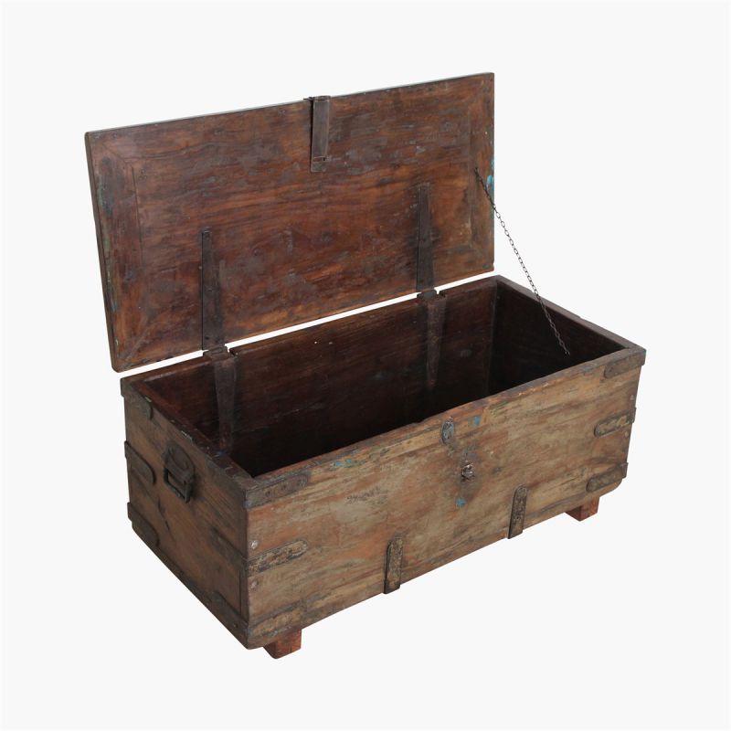 XL Antique Wood Storage Trunk Chest Recycled Furniture Smithers of Stamford Â£688.00 Store UK, US, EU, AE,BE,CA,DK,FR,DE,IE,IT...