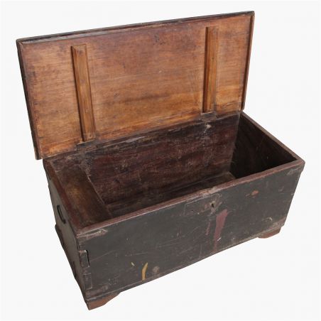 Black Teak Wood Storage Trunk Chest Recycled Furniture Smithers of Stamford Â£485.00 Store UK, US, EU, AE,BE,CA,DK,FR,DE,IE,IT...