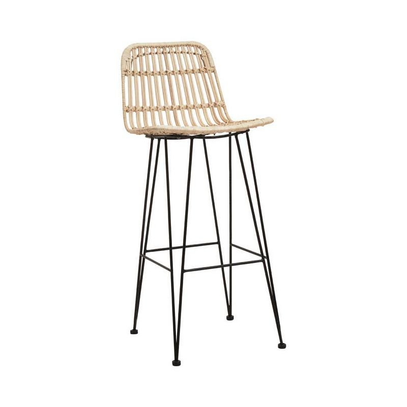 Wicker bar stools store no back