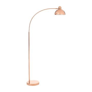 Angled copper floor lamp - Smithers of Stamford