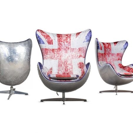 Aviator Union Jack Chair Sofas and Armchairs Smithers of Stamford £1,646.00 