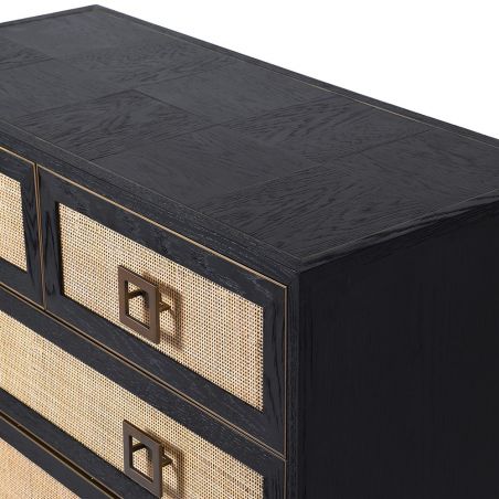 Ebony Rattan Chest Of Drawers Bedroom Smithers of Stamford £1,920.00 Store UK, US, EU, AE,BE,CA,DK,FR,DE,IE,IT,MT,NL,NO,ES,SE...