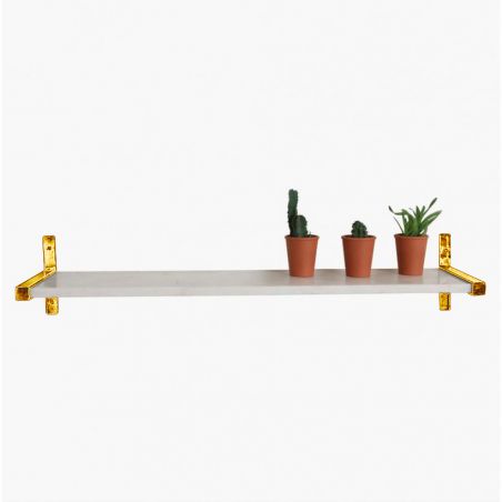 Marble Wall Shelf with Gold Brackets This And That Smithers of Stamford £175.00 Store UK, US, EU, AE,BE,CA,DK,FR,DE,IE,IT,MT,...