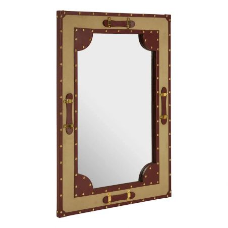 Colonial Steamer Canvas Mirror Hallway Smithers of Stamford Â£300.00 Store UK, US, EU, AE,BE,CA,DK,FR,DE,IE,IT,MT,NL,NO,ES,SEC...