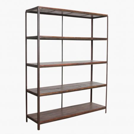 XL Factory Tall Iron Rack with Wooden Shelves Reclaimed Wood Furniture Smithers of Stamford Â£1,035.00 Store UK, US, EU, AE,BE...