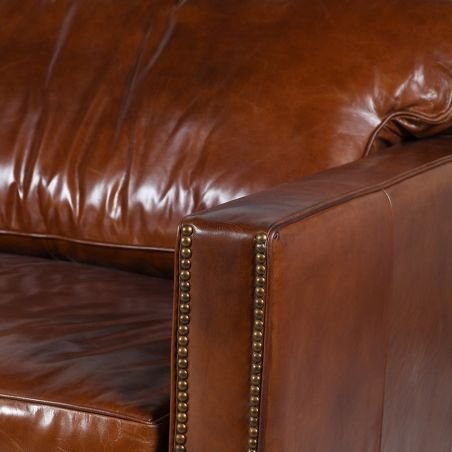 Dark Brown Leather Sofa Designer Furniture Smithers of Stamford £2,350.00 Store UK, US, EU, AE,BE,CA,DK,FR,DE,IE,IT,MT,NL,NO,...