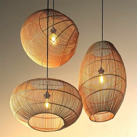 Halo Rattan Pendant Light Shade Lighting  £258.00 