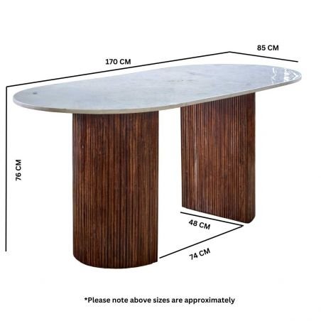 Lotus Marble and Wood Dining Table Furniture Smithers of Stamford £950.00 Store UK, US, EU, AE,BE,CA,DK,FR,DE,IE,IT,MT,NL,NO,...