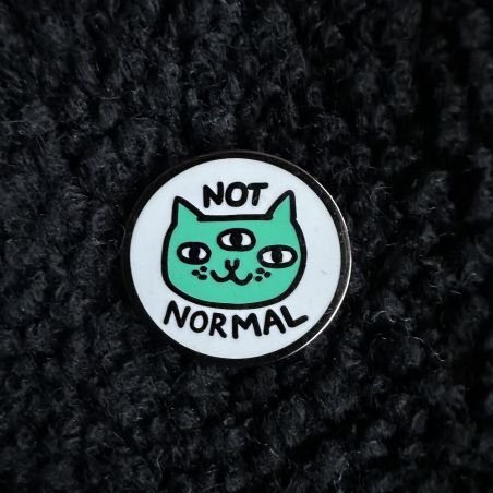 Not Normal Enamel Badge Personal Accessories  £10.00 Store UK, US, EU, AE,BE,CA,DK,FR,DE,IE,IT,MT,NL,NO,ES,SENot Normal Ename...