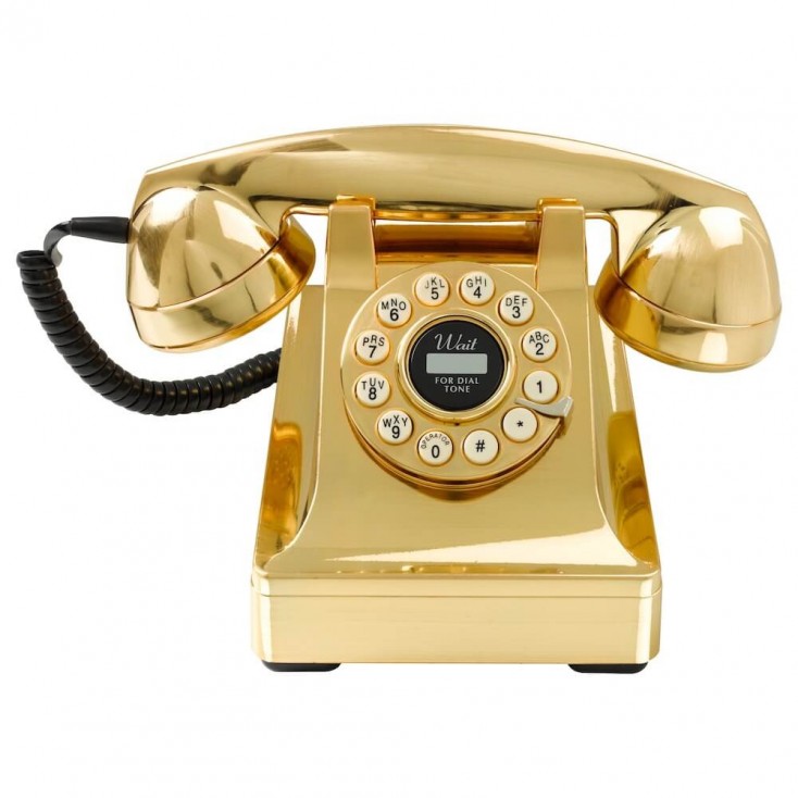 Gold Vintage Phone