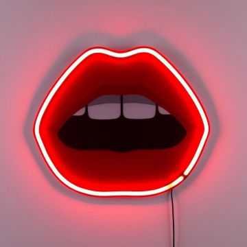 Seletti Blow Mouth Neon Lips Red Neon Lips wall Art - Smithers