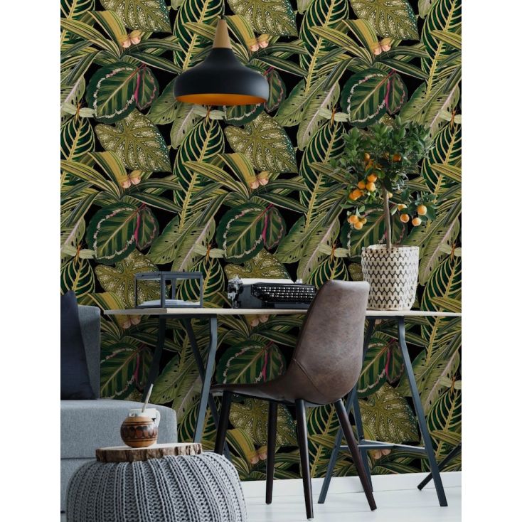 Jungle Wallpaper | Green Leaf Wallpaper For Walls