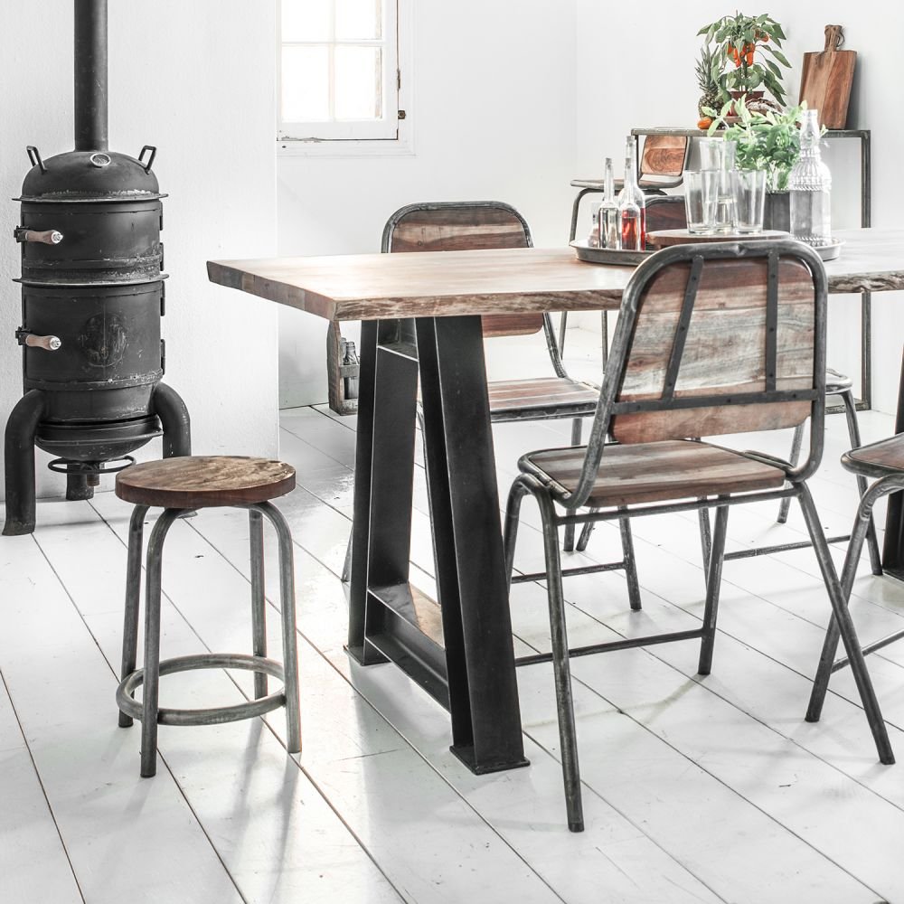 Black Iron Bar Stools Images