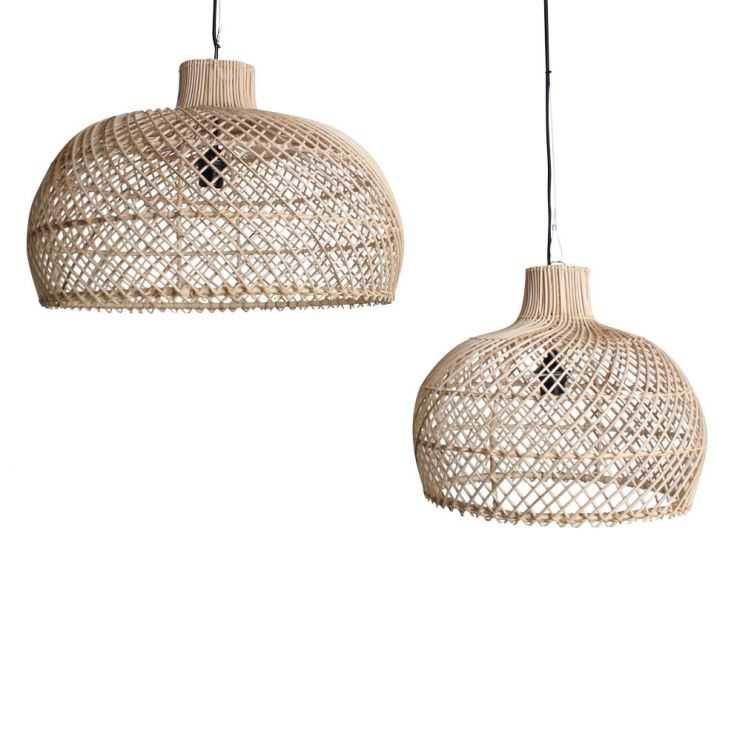 Scandinavian Rattan Pendant Ceiling Light