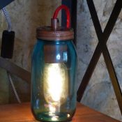 mason jar table lamp