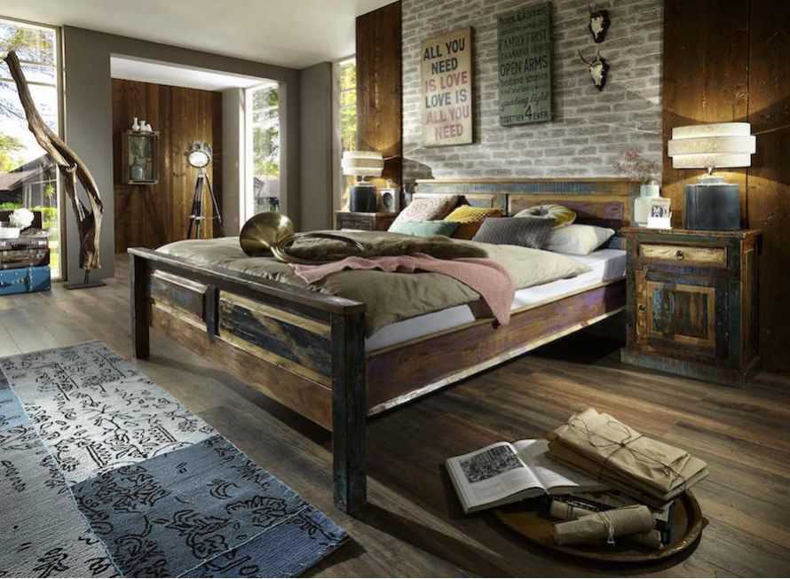 retro industrial bedroom furniture